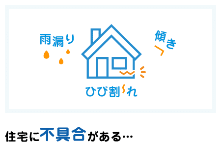 住宅に不具合がある...